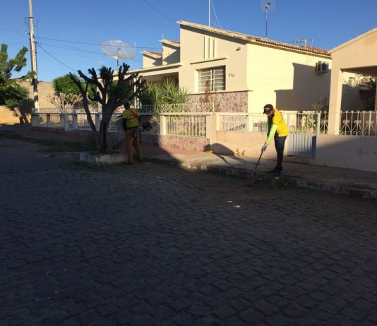 Prefeitura de São Bento inicia serviço de capinação e limpeza nas ruas cidade