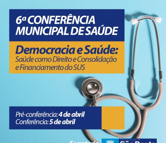 Secretaria de Saúde de São Bento fará Pré-Conferência Municipal de Saúde