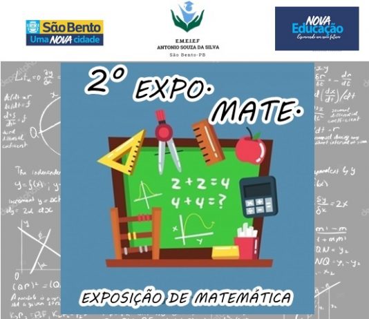Escola Municipal de São Bento realizará 2ª Exposição de Matemática com alunos do Ensino Fundamental II
