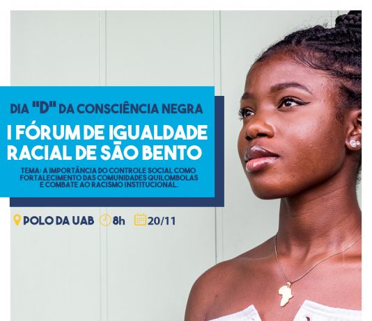 I Fórum da Igualdade Racial de São Bento acontece nesta quarta (20)