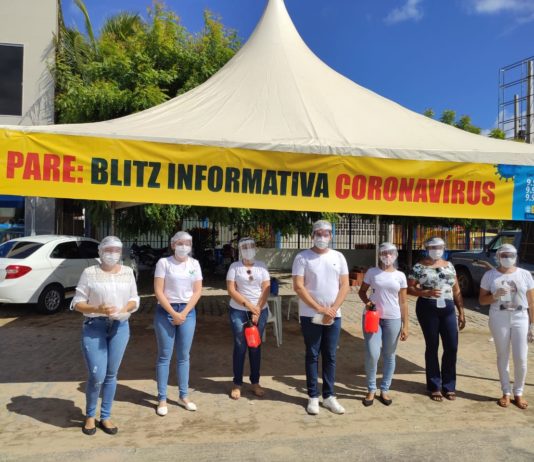 Secretaria de Saúde de São Bento realiza Blitz Educativa contra o Covid-19