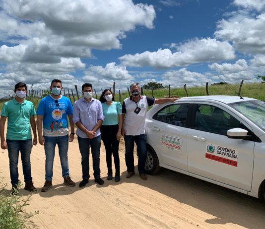 Prefeito de São Bento recebe integrantes do Governo do Estado para avaliar área de construção do Novo Matadouro Público Municipal