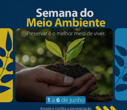 Prefeitura de São Bento divulga Programação da Semana do Meio Ambiente
