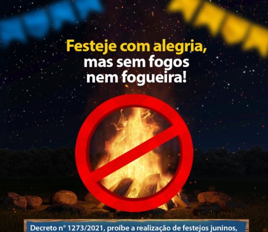 Decreto proíbe fogos e fogueiras no município de São Bento durante os festejos juninos