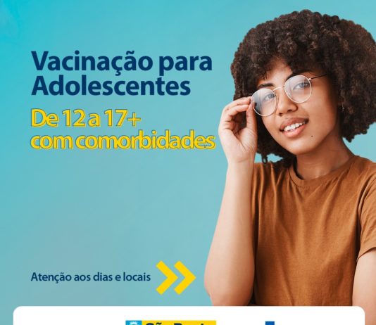 Secretaria de Saúde de São Bento inicia vacinação para crianças e adolescentes, de 12 a 17 anos, com comorbidades e deficiência permanente