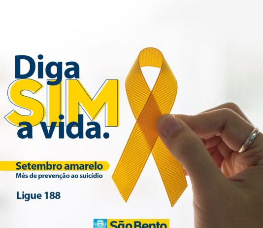 Prefeitura de São Bento divulga Cronograma de Atividades do Setembro Amarelo 2021