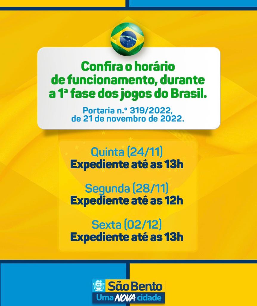 Decreto de funcionamento de serviços públicos em dias de jogos do Brasil na  Copa do Mundo do Qatar – Prefeitura de Lagoa de Itaenga
