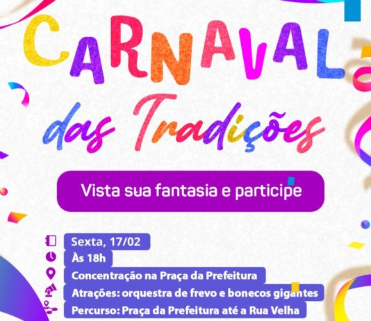 Prefeitura Municipal de São Bento promove Carnaval das Tradições com orquestra de frevo e bonecos gigantes
