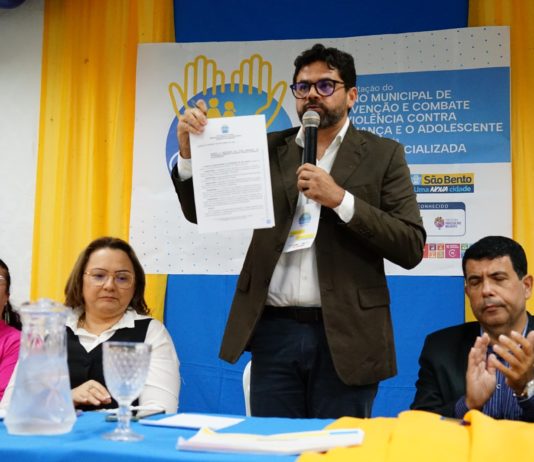 Prefeitura de São Bento é 1ª da PB a implantar Sistema de Escuta Especializada para Proteção de Direitos de Crianças e Adolescentes vítimas de Violência
