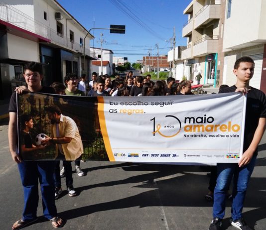 Secretaria de Mobilidade Urbana de São Bento encerra Campanha do “Maio Amarelo” com Desfile Educativo sobre Consciência no Trânsito