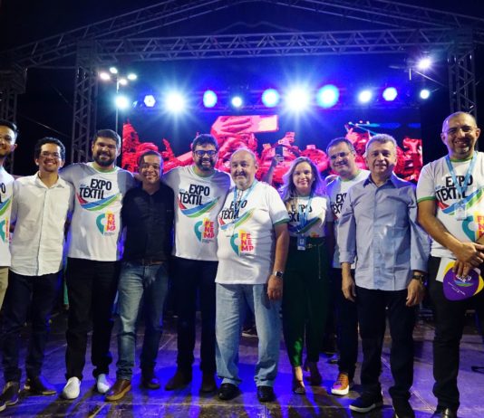Prefeito de São Bento participa de lançamento de Programação da EXPOTÊXTIL 2023