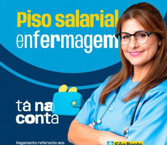 Prefeitura de São Bento paga Piso da Enfermagem, nesta quinta-feira (21)