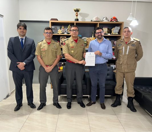 Prefeito Jarques Lúcio participa de reunião sobre instalação de Ponto do Corpo de Bombeiros em São Bento