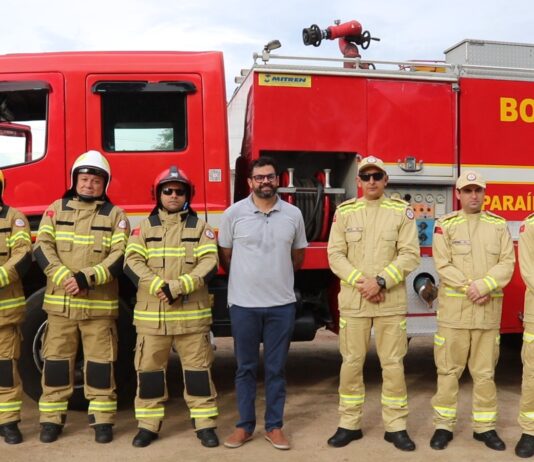 Prefeito de São Bento comemora chegada do Corpo de Bombeiros Militar da Paraíba ao município