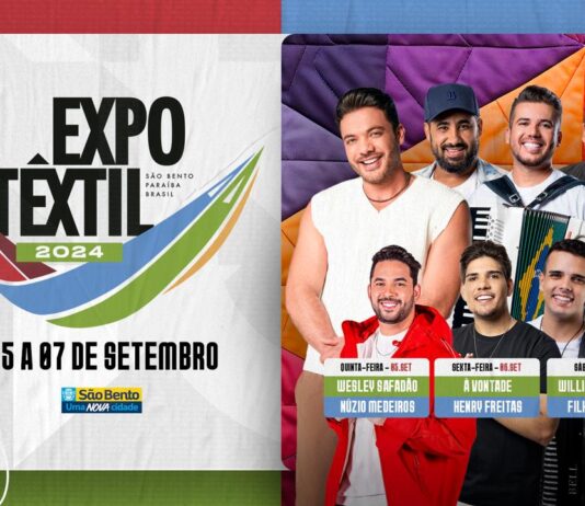 EXPOTÊXTIL 2024: Wesley Safadão, A Vontade e Henry Freitas são as principais atrações do evento que acontece em setembro