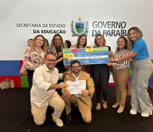 Município de São Bento recebe Prêmios e Incentivo Financeiro para Educação do Programa “Alfabetiza Mais Paraíba”