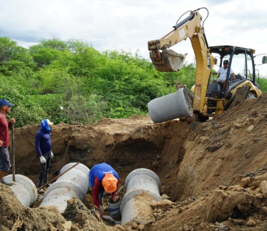 Prefeitura de São Bento faz serviço de drenagem pluvial no São Bento de Baixo, zona rural do município