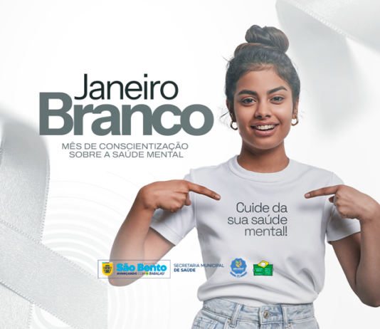 Prefeitura de São Bento inicia programação do Janeiro Branco com ações de cuidado e promoção da saúde mental