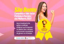 São Bento conquista, pela 4ª vez consecutiva, o Selo Social Prefeitura Parceira das Mulheres