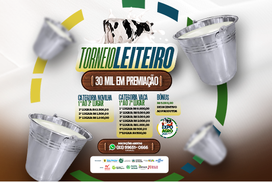 Expo Agro São Bento lança Torneio Leiteiro com R$ 30 mil e expectativa de grande participação