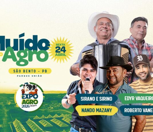 Muído do Agro estreia com 8 horas de forró e promete agitar a Expo Agro 2026 na sexta (24)