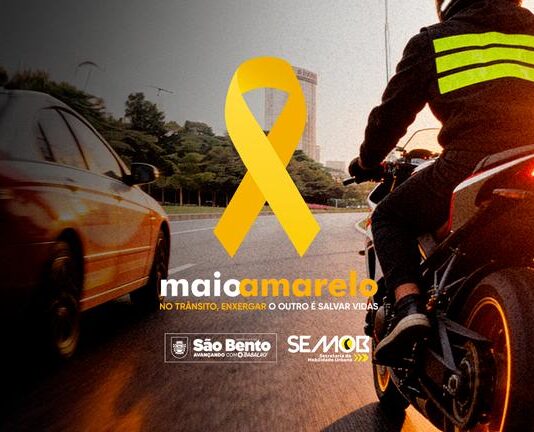 Prefeitura de São Bento lança programação do Maio Amarelo com ações de conscientização no trânsito