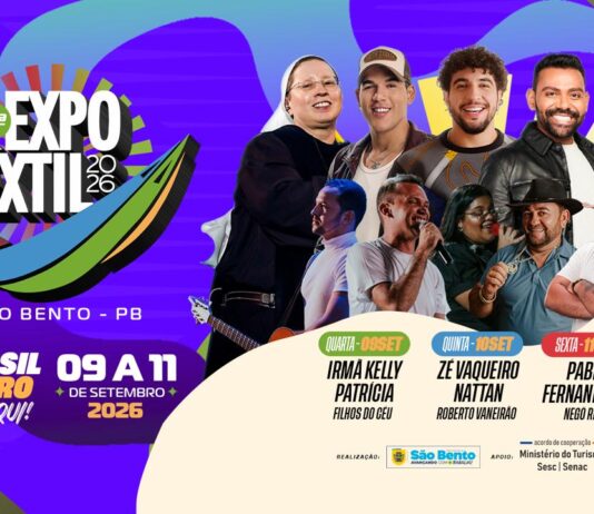 Prefeitura de São Bento informa mudanças na programação de atrações da 8ª Expotêxtil 2026